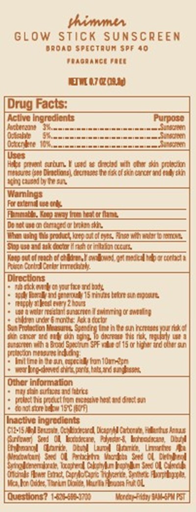 Uc (01b Uc Shimmer Glow Stick Sunscreen Spf 40 19.8g)